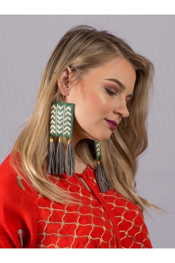 Chevy Stripe Earrings - Image 3