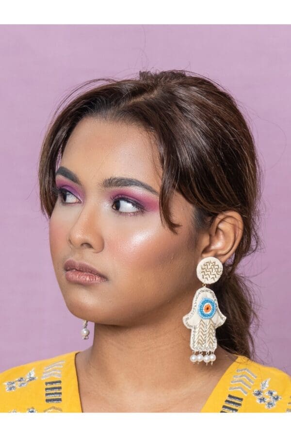 Hamsa 2 Earrings - Image 3