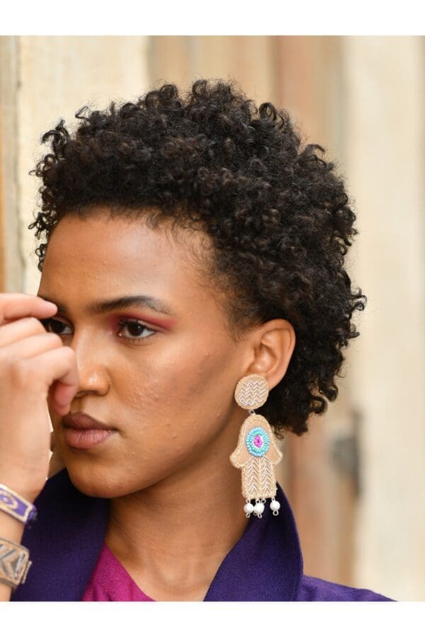 Hamsa 2 Earrings - Image 4