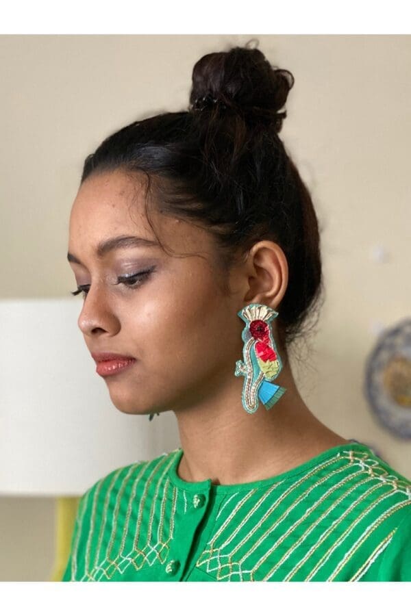 Trop Cacatua Earrings - Image 2